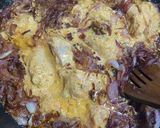 A picture of step 2 of Dhuwan chicken biryani.