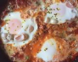 A picture of step 6 of Shakshuka.