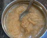 A picture of step 3 of Nadia Bara Tarkari (Coconut dumplings curry).