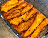 Foto del paso 7 de la receta: Fingers de pollo al horno con mozzarella y parmesano