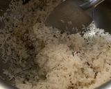 A picture of step 2 of Hyacinth Bean Valor/ Indian Papadi beans, sprouts and peas rice.
