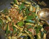 A picture of step 2 of Bhindi.