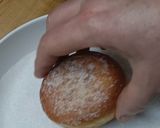 A picture of step 11 of Mardi Gras Chocolate Donuts.