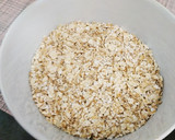 Foto del paso 1 de la receta: Tortitas de avena con frutos secos y crema de cacahuete