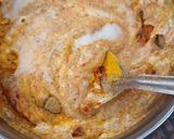A picture of step 2 of Hyderabadi Veg Dum Biryani.