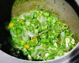 A picture of step 5 of Spinach Masala Rice Palak Masala Rice.
