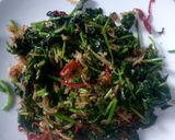 Foto langkah ke 3 dari resep Tumis daun pepaya jepang ga pahit.