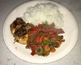 Foto del paso 4 de la receta: Pechuga a la naranja con verduras salteadas al dente