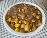 Une image de l'étape 24 de Duo de pommes de terre au lard et bouillon de sanglier.