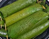 Foto langkah ke 5 dari resep Lontong Rice Cooker Bungkus Daun Pisang.