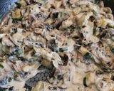 A picture of step 3 of Crispy Mushroom, Zucchini, and Mozzarella Tart.