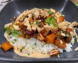 A picture of step 10 of Sweet Chili Roasted Veg Bowl.