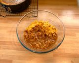 Foto del passaggio 7 della ricetta Torta di Mais, Avena e Patata Dolce con Cornflakes Caramellati