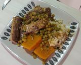 Foto del paso 3 de la receta: Jurel arvejado, zapallo cocido y arroz