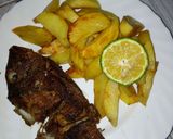 A picture of step 5 of Oven Baked Potato wedges #charityrecipe.