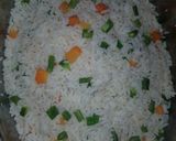 A picture of step 4 of White rice n veg.