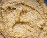 A picture of step 4 of Moong Dal Halwa.