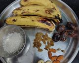 केला डेट्स मिल्कशेक रेसिपी चरण 1 फोटो