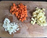 A picture of step 1 of Spicy red lentil soup.