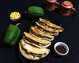 A picture of step 15 of Capsicum Corn stuffed Wheat Flour Tacos.