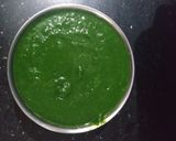 A picture of step 2 of Hariyali dhokla.