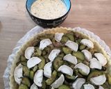 Une image de l'étape 4 de Quiche courgette chèvre.