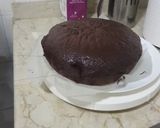 A picture of step 4 of Death by chocolate cake.
