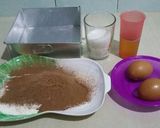 Foto langkah ke 1 dari resep Brownies kukus Coklat (No mixer, no pengembang, no oven).