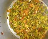 A picture of step 9 of Chatpati Bhindi.