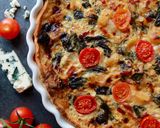 Foto del paso 3 de la receta Quiche de bacon, manzana, espinacas y queso azul