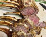 A picture of step 1 of Grill rack of lamb with a red wine Balsamic vinaigrette sauce,.