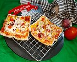 ब्रेड टोमेटो पिज़्ज़ा (bread tomato pizza recipe in Hindi) रेसिपी चरण 5 फोटो