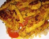 صورة لخطوة 3 من وصفة 🤤 كفتة الدجاج بالأرز 🤤مشوية في المقلاة العادية 👌😊🌼