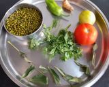 A picture of step 1 of Spicy Moong.