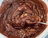 A picture of step 4 of Easter Mini Egg Brownies.