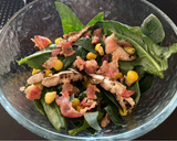 Foto del paso 5 de la receta: Ensalada de espinacas con tocino