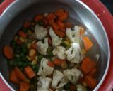 A picture of step 1 of Sour and Sweet vegetables.