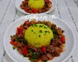 Hình bước làm 4 của món Cơm chiên - bò xào lúc lắc