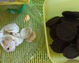 Foto langkah ke 2 dari resep Puding Coklat Chesse toping oreo+keju #2.