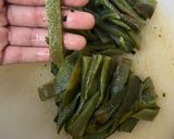 A picture of step 5 of Chiles en Rajas with Cream.