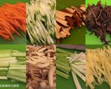 A picture of step 2 of Stir-Fried Mixed Vegetables with Egg Crepe and Curry Sauce.