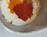 A picture of step 3 of Kadhi bari bihari style.