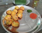 A picture of step 6 of Jackfruit Flour Paniyaram (with less oil).