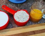 A picture of step 1 of Orange and oats pudding.