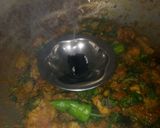 A picture of step 4 of Tikka karhai.