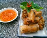 Hình bước làm 5 của món Chả Giò Sake (Món Chay)