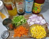 नूडल्स फ्राइड राइस (noodles fried rice recipe in Hindi) रेसिपी चरण 1 फोटो