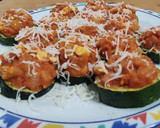 Foto del paso 5 de la receta: Calabacín relleno atún 🐟 huevo🥚pavo 🦃