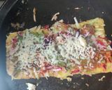 A picture of step 2 of Bread pudla.