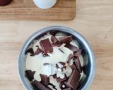Foto langkah ke 6 dari resep Cheesecake Pudding with Choco Ganache.
